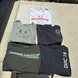 Under Armour Short Sleeve Graphic tees - Lit of 5 Shirts size XL